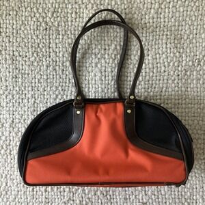 Petote Roxy Small Purse Dog Carrier Pink Brown Airline Approved Fashion 6-8lbs